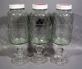 Custom Made Better Homes and Gardens 800 ML Mounted Mason Jars, Qty 3, 11.5"H