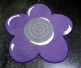 Flower Rug, 58"W x 58"H