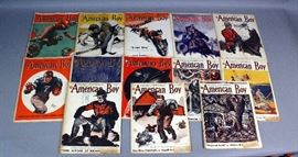 1930's Youth's Companion Combined with American Boy Magazines, Qty 14, 1936, 1937 and 1938, See Photos