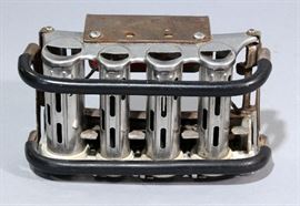 McGill JL Galef 4-Barrel Streetcar / Bus Coin Belt, Coin Changer, Worn by Drivers to Dispense Change to Riding Customers