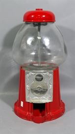 Paul Marshall Products Gumball / Candy / Snack Machine Dispenser with Glass Globe, 14.5"H