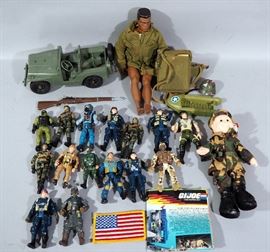 Military / Soldier Toys- Lanard, Chap Mei,and More Action Figures, TY "Private Pete" Beanie Bopper, Hasbro Soldier, Military Boat & Vehicle. More