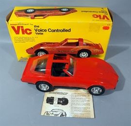 Schaper U-Drive-It VIC The Voice Controlled 'Vette #839 Toy Car with Box, Over 17.5"L