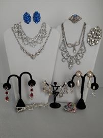 Vintage rhinestone jewelry