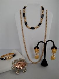Gold tone jewelry