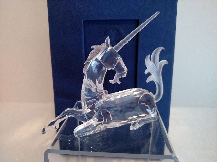 Swarovski "Fabulous Creatures" unicorn, artist signed