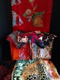 Collection of silk scarves