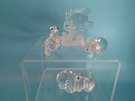Four Swarovski miniatures