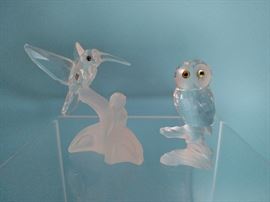 Two Swarovski miniatures