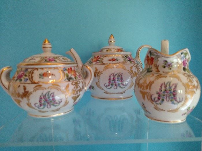 Dresden porcelain tea set
