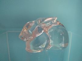 Baccarat crystal bunny