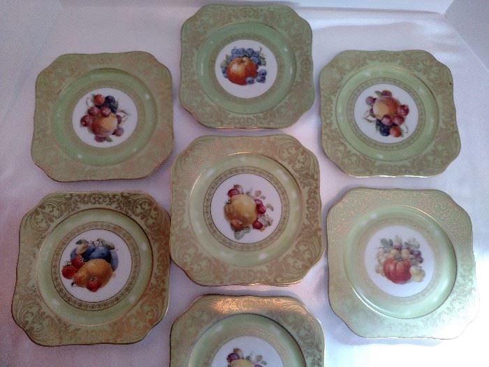 Eleven Tinschenreuth Bavarian desert plates