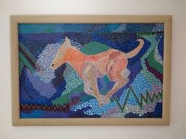 Horse painting by J. Gibson