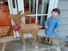 Papier mache holiday decor