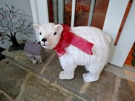 Papier mache bear 