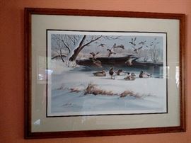Maynard Reece 1980, "Cold Morning Mallards"
