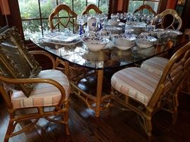 Bamboo table and chairs