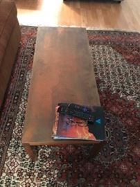 Brass topped table $130
