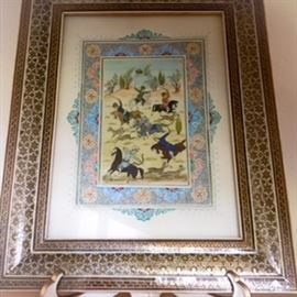 Persian rare enamel art work 