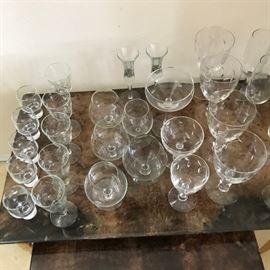 An assortment of bar glasses $20 for all 