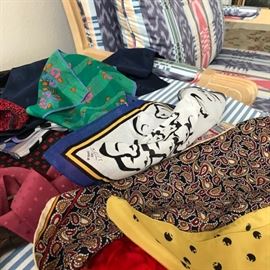 Silk Pochette and Handkerchiefs 