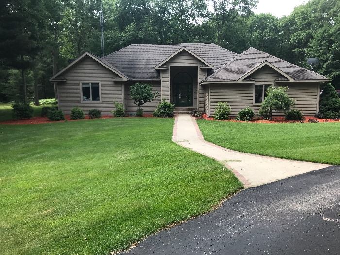 The sale venue as it appears from the road.