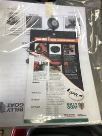 Manuals for Bill Goat. 