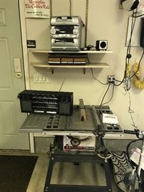Stereos and a table saw