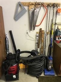 Shop vacs, hand tools, etc.