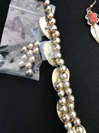 Detail of previous necklace showing need for re-stringing