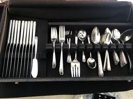 Silverplate flatware set