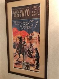 2014 Rodeo poster, nicely framed
