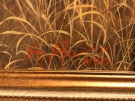 Buzz Belzer's signature on this original artwork