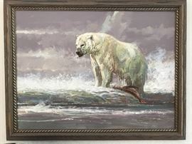 The great 1995 Dennis P. Anderson painting on canvas (Signed "Anderson")  