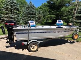 14' Sea Nymph included 25 horse Mercury and (2) Trolling motor