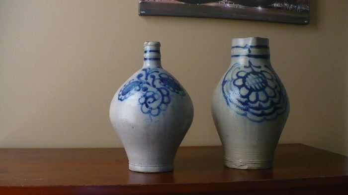  2 OLD POTTERY JUGS