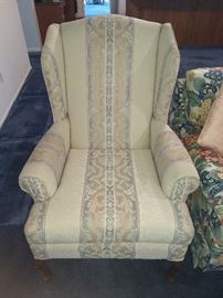 beautiful wing back chair