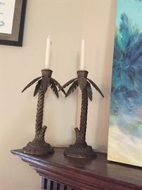 Palm Tree Candlesticks