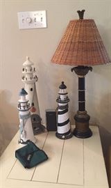 White Wash Table, Lamp, Lighthouses