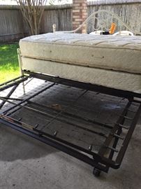 Day Bed with Trundle, Box Spring and Mattress
