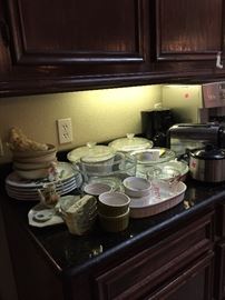 Corning Ware, Ramekins, Toaster, Small Coffee Maker, Mini Slow Cooker