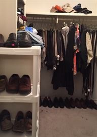 Mens Clothing Assorted Name Brands, Slacks, Shirts, Shorts, T-Shirts, Shoes, Ties, Tuxedos, Suits, Hats