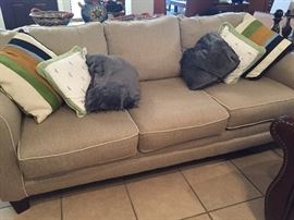 Sofa with Throw Pillows