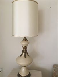 There are 2 of these extra large mid-century lamps