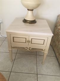 There are 2 of these end tables