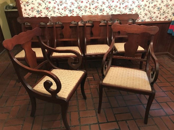 6 Mahogany Chairs