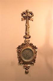 Gold Gilt Barometer.  This is a really large piece.  Much more grand than appears in this photo.