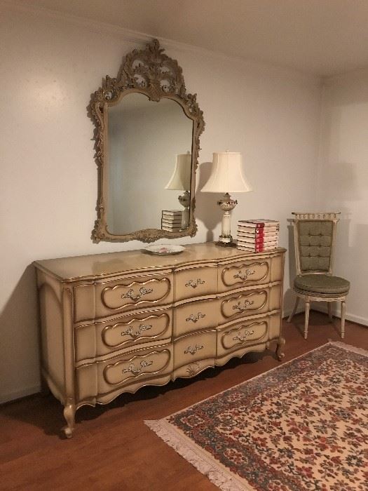 Romweber Furniture Dresser and Mirror - Chair