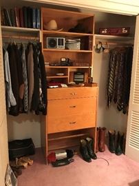 Mens Clothing, ties, boots, etc.