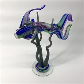  Murano-Style Fish Sculpture    http://www.ctonlineauctions.com/detail.asp?id=734683